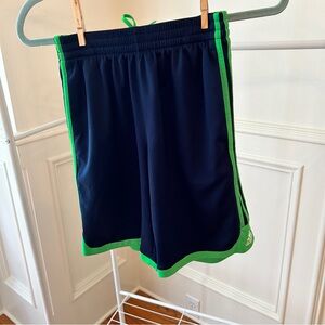 adidas navy & green boys’ track shorts size Medium (10/12)